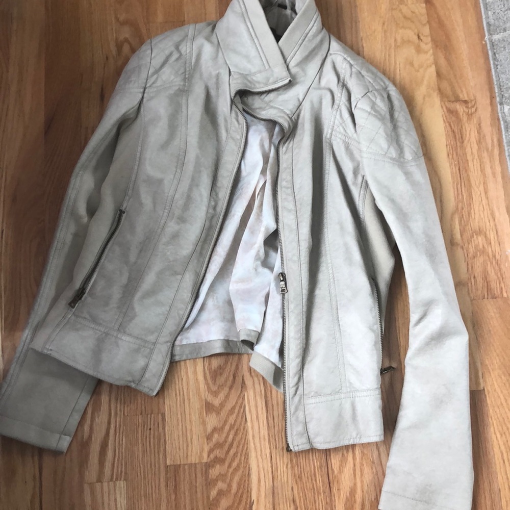 Faux leather jacket. Perfect for fall!